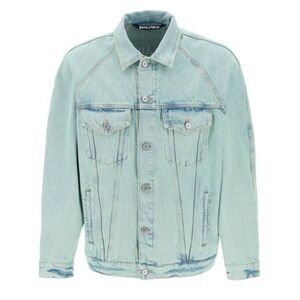 NEW Palm Angels Men's Denim Overdye Jacket